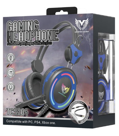MTK Wired Gaming Headset Blue Black
