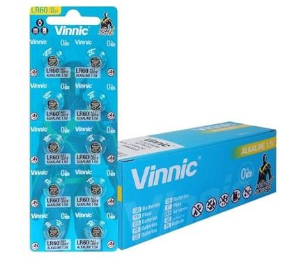 Vinnic L621 AG1 Watch Battery Box of 10 (100 Batteries)
