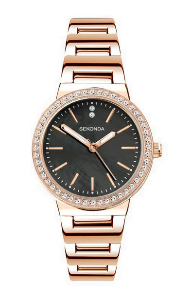 Sekonda Ladies Amelia Rose Crystal Set Watch 40530