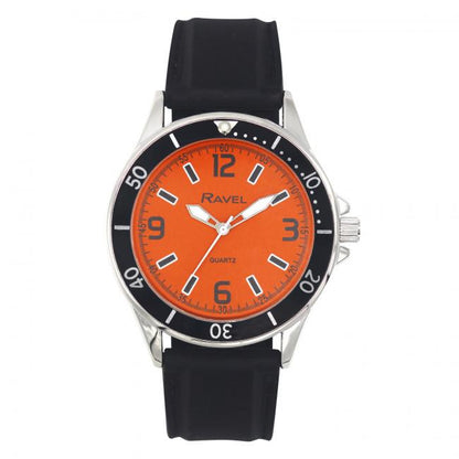 Ravel Mens Sports Dial Silicone Strap Watch RS002 Available Multiple Colour