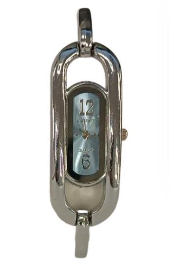 Luisant Ladies Fashion Duel Oval Dial Silver Steel Bracelet Strap Watch - CLEARANCE NEEDS RE-BATTERY Available Multiple Colour