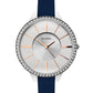 Sekonda Ladies with Silver Glitter bling Dial and Blue Strap Watch 40005
