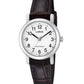 Lorus Ladies Basic White Dial Brown Leather Strap Watch RRS57UX9 BRAND NEW BUT NEEDS BATTERY