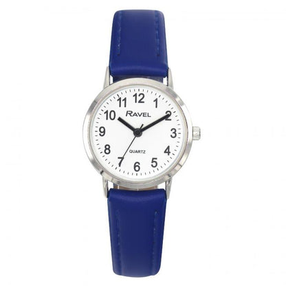Ravel Ladies Basic Fox Leather Strap Watch R0129L Available Multiple Colour