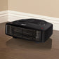 Swan Horizontal Fan Heater with 2 Heat Settings, Adjustable Thermostat, 3000W, Black