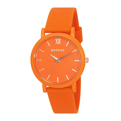 Henley Ladies Pastel Coloured Rubber Silicone Sports Watch H06178 Available Multiple Colour