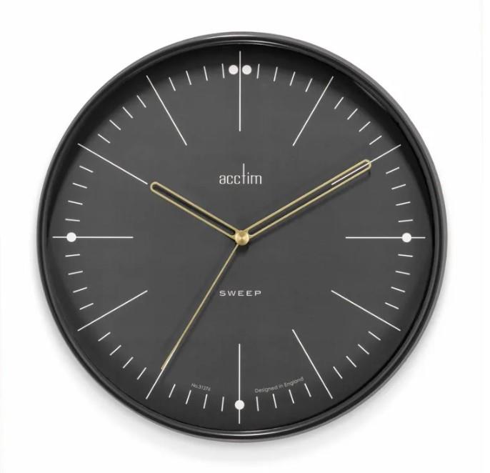 Acctim Solna 28cm Wall Clock in Volcano 22813