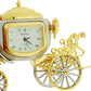 GTP Miniature Clock Two Tone Plated Jubilee Royal State Coach Novelty Collectors Clock IMP1050 - CLEARANCE NEEDS RE-BATTERY