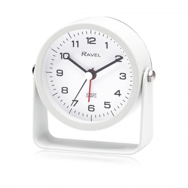 Ravel Bedside Round Metal Alarm Clock with Stand Green RC050 Available Multiple Colour