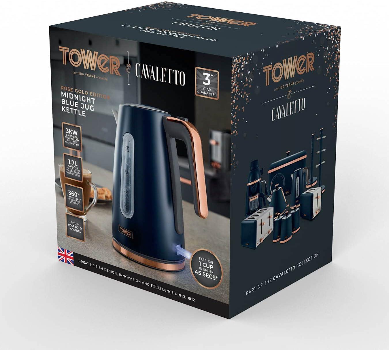 Tower cavaletto store kettle midnight blue