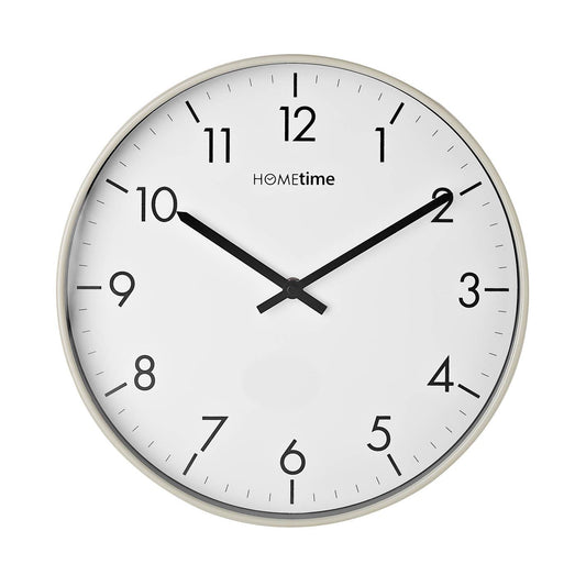 Hometime Grey Wall Clock With Sweep Movement 30cm