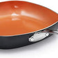 GOTHAM STEEL Tri-Ceramal 25cm Square Shallow Pan