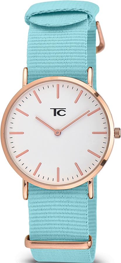 Tom Carter Basic Coral 45mm Nylon Strap Watch Available Multiple Colour - CLEARANCE NEEDS RE-BATTERY