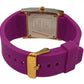 Clasico Ladies Water Resistant Bling Big Square Dial Rubber Strap WatcH  Available Multiple colour