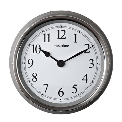 Hometime 35cm Wall Clock With Arabic Dial Available Multiple Colour