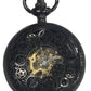Mens & Ladies Mechanical Hand Winding Half Hunter Steampunk Gun Pocket Watch