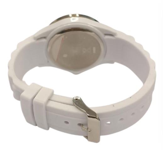 Spirit Ladies Bling Fashion White Dial with Silver Heart Rubber Strap Watch ASPL42 - CLEARANCE NEEDS RE-BATTERY