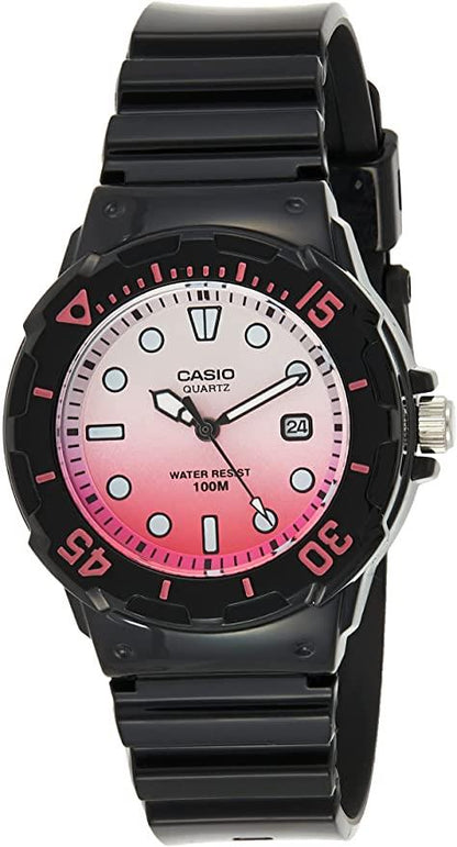 Casio Ladies Sports Dated Quartz Analogue Resin Rubber Strap Watch - LRW-200H Available Multiple Colour