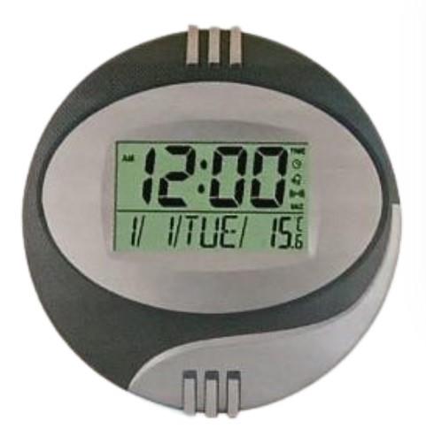 Kadio Kenko Round Digital Temperature Day/Date Display Wall Mounted Clock Available Multiple Colour