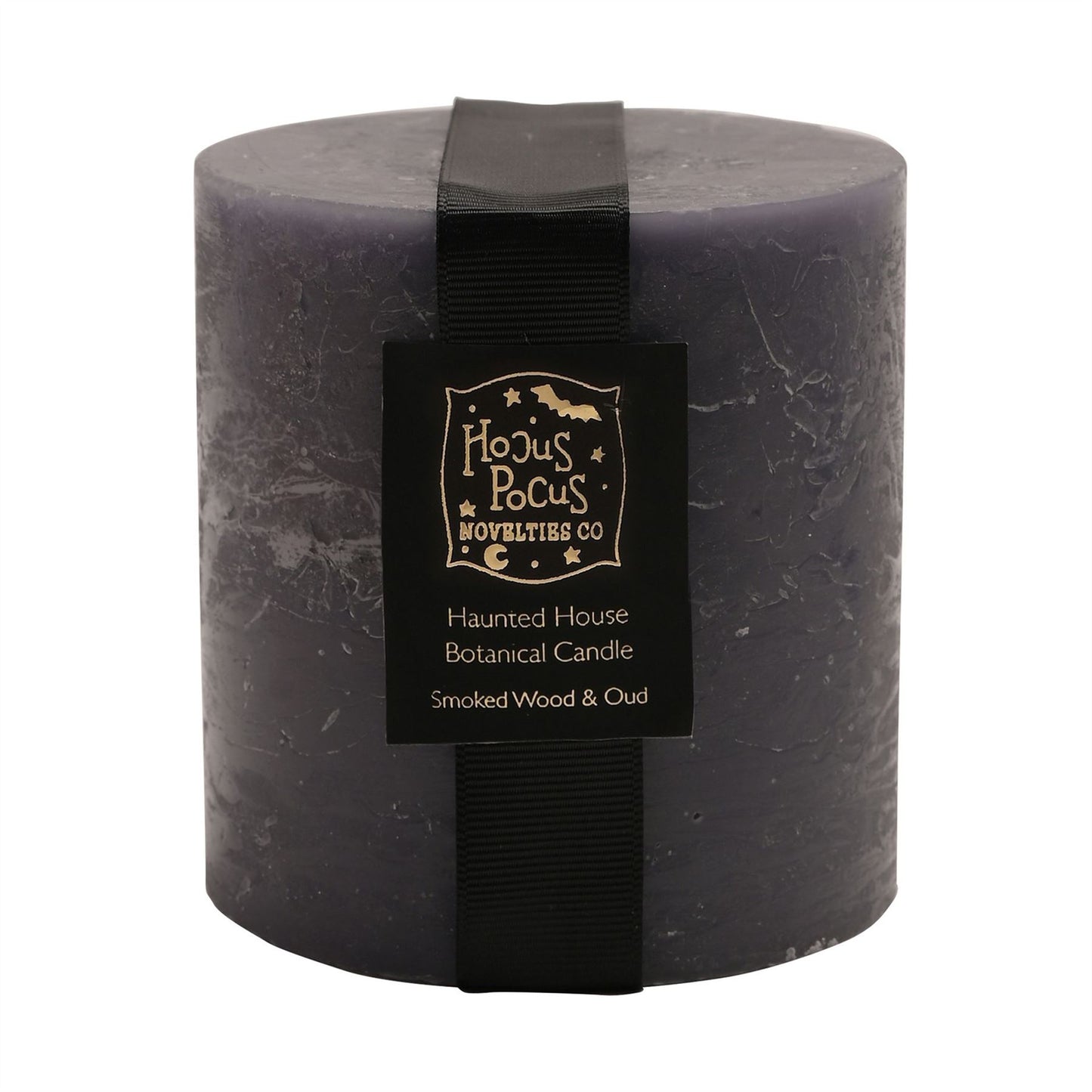 Grey Haunted House Fragranced Pillar Candle 690g