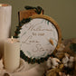 Love Story Round Wreath Plaque with Eucalyptus 23cms