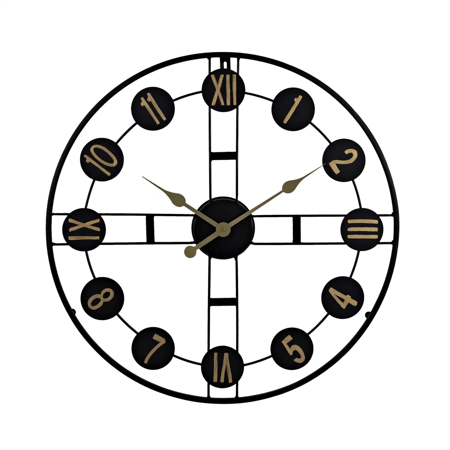 Hometime Round Wall Clock Cut Out Design 65 cms