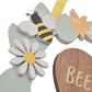 The Cottage Garden Wreath Plaque "Bee Happy"