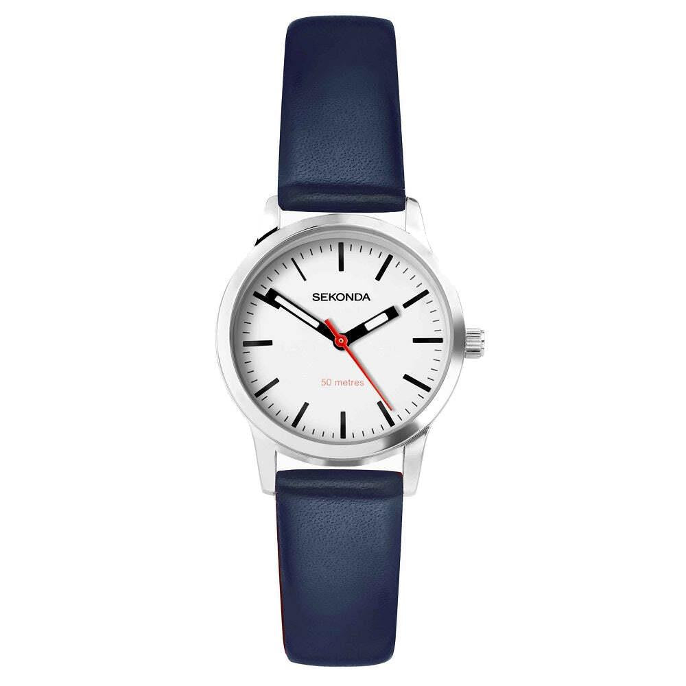 Sekonda Ladies Nordic Blue Leather Strap Watch