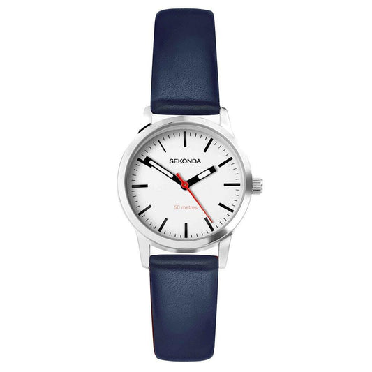 Sekonda Ladies Nordic Blue Leather Strap Watch