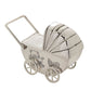 Bambino Silverplate Money Box Pram/Moving Wheels