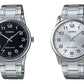 Casio Mens Basic Analogue Stainless Steel Bracelet Easy Reader Dial Watch - MTP-V001D