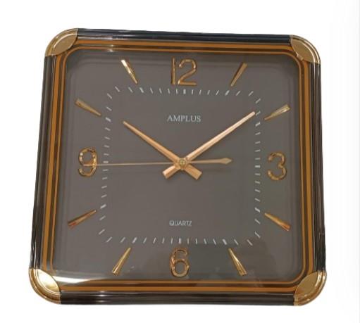 Amplus 12" square Gold Wall Clock PW136 Available Multiple Colour