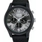 Lorus Mens Sports Chronograph Dated Grey Dial Black Rubber Strap Watch RT397HX9 BRAND NEW BUT NEEDS BATTERY