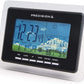 Precision Digital Weather Station Day/Date  Radio Controlled Silver and Black Alarm Clock ‎AP053