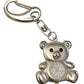 Imperial Key Chain Clock Teddy Silver IMP720- CLEARANCE NEEDS RE-BATTERY