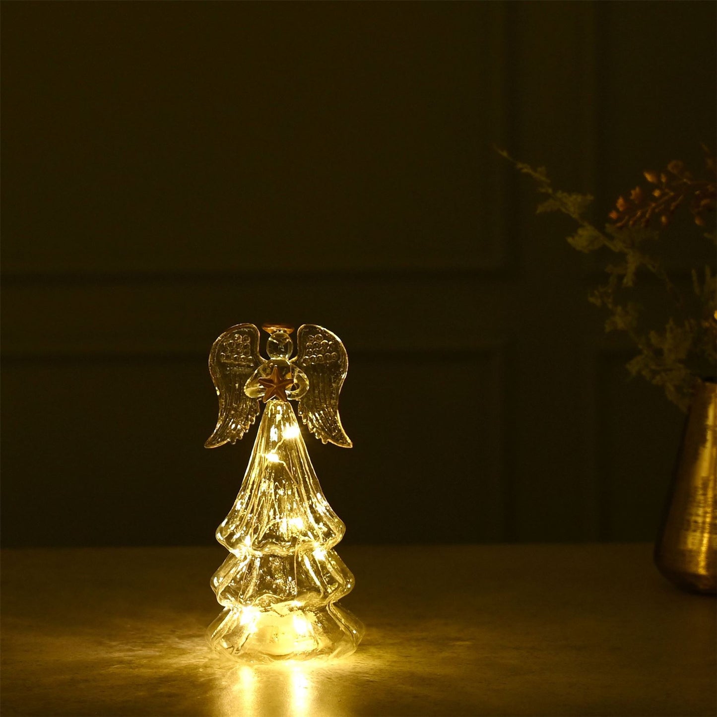 Celestial Clear LED Angel Light Decoration