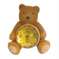 Miniature Clock Teddy Holding Glass Clock IMP425(AL) - CLEARANCE NEEDS RE-BATTERY