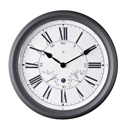 Hometime 35.5cm Roman Dial Sound Controlled With LED Light Wall Clock Available Multiple Colour