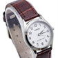 Lorus Ladies Basic White Dial Brown Leather Strap Watch RRS57UX9 BRAND NEW BUT NEEDS BATTERY