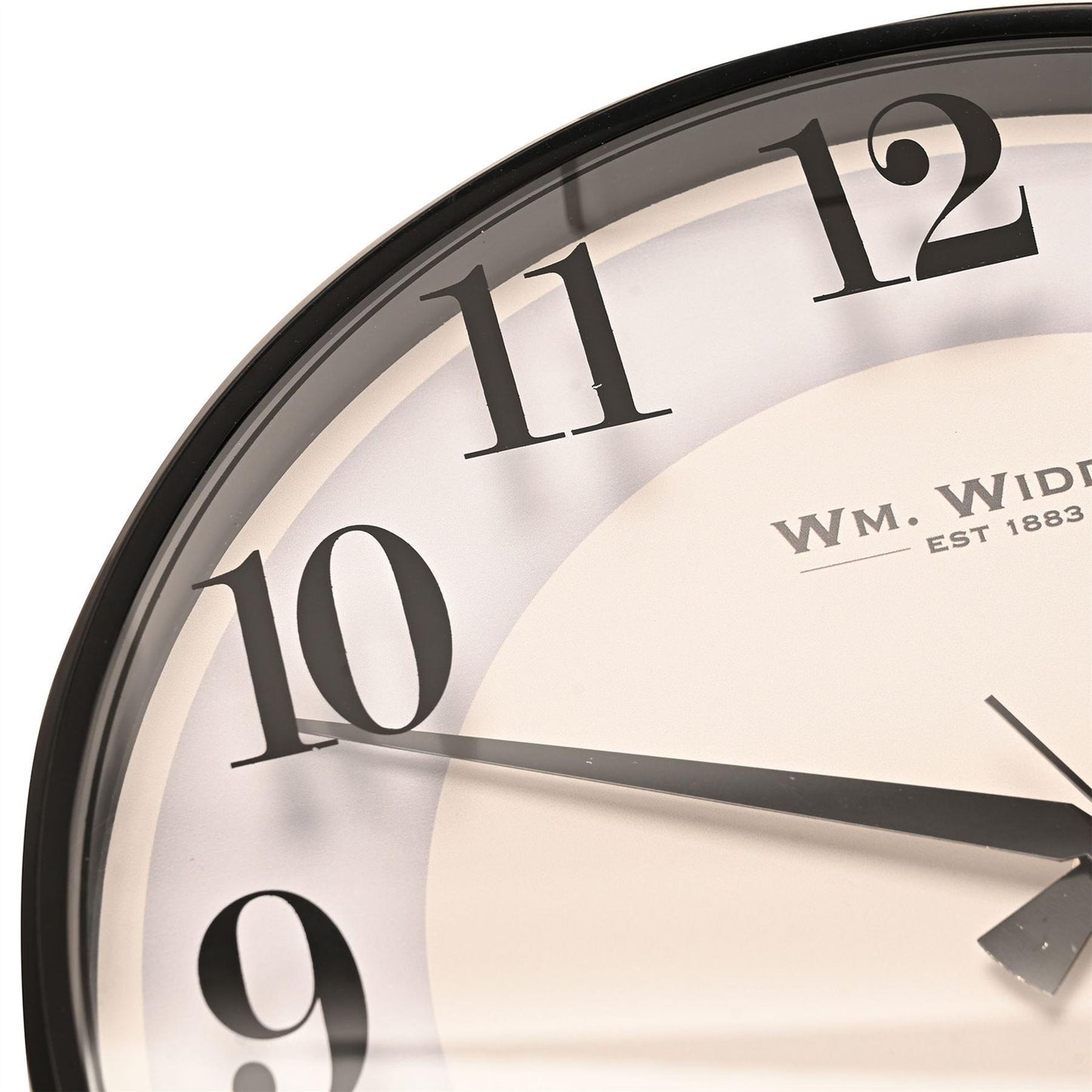 Wm Widdop White Dial Slim Line Wall Clock 31CM W9807