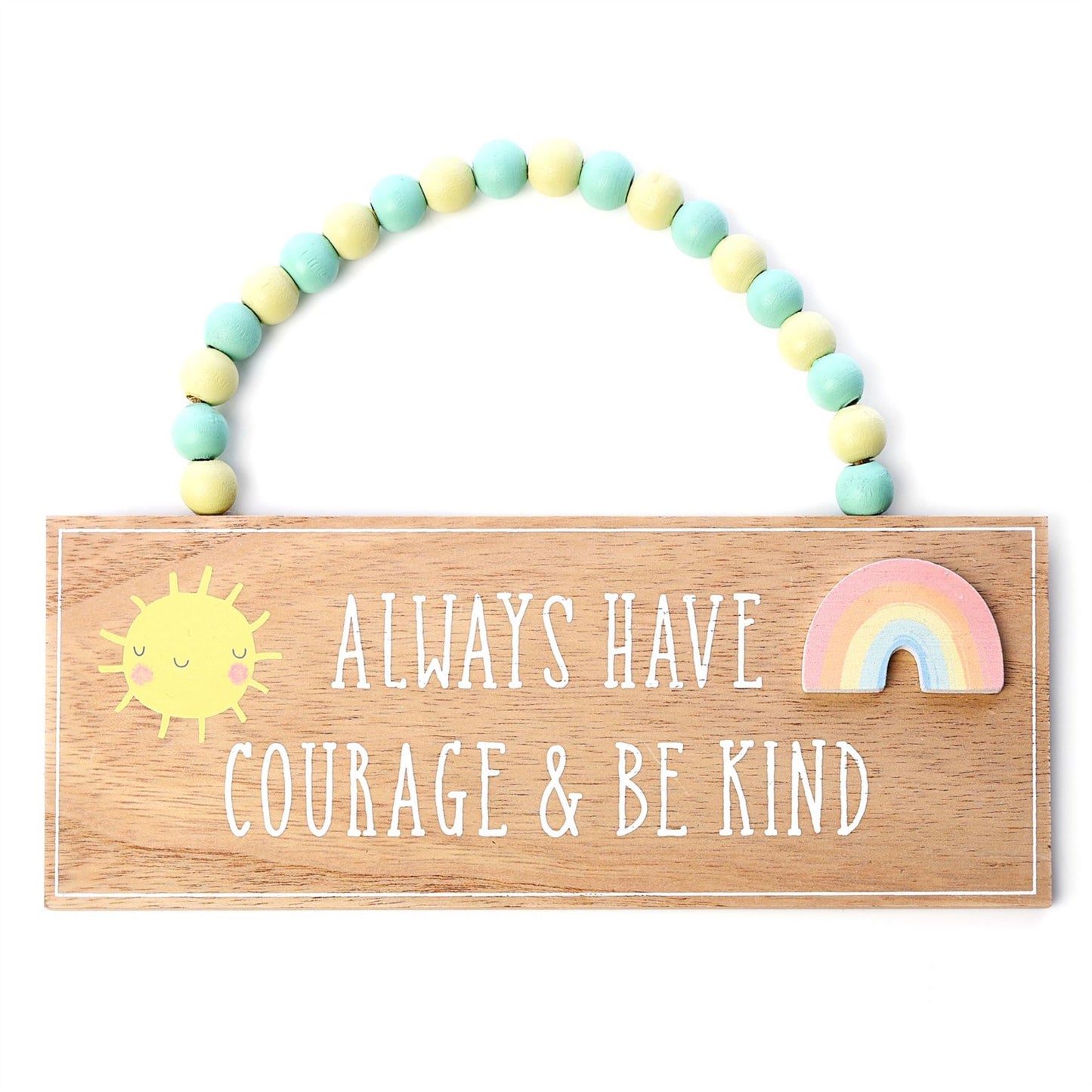 Petit Cheri Hanging Plaque "Courage Be Kind"