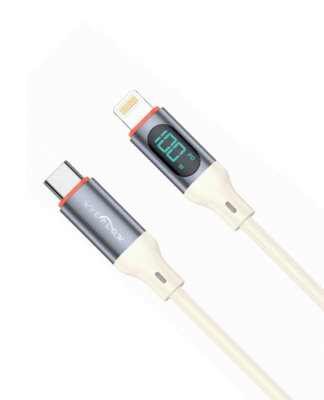 WYEFLOW TitaniumAlloy USB-C to 8-Pin Fast Digital Display Data Cable 1m