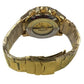 Christyan Arden Mens Fashion Dated Dial Analogue Gold/White Metal Bracelet Strap Watch