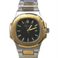 Christyan Arden Mens Fashion Square Dated Dial Analogue 2Tone/Gold Metal Bracelet Strap Watch