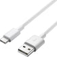 Woox MX0003 USB to Type C PVC Data Cable, 18W, 3.3ft 1m, White