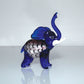 Objets d'art Miniature Glass Figurine - Blue Elephant