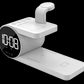 WYEFLUX 5-IN-1 Wireless Charging Dock with Clock