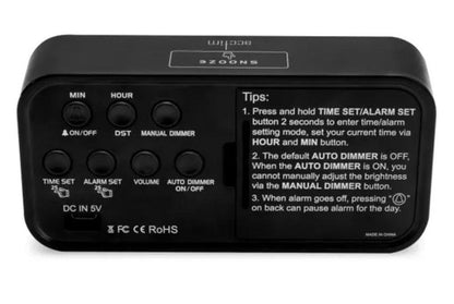 Acctim Silas 2 wireless led alarm Clock