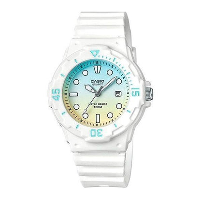 Casio Ladies Sports Dated Quartz Analogue Resin Rubber Strap Watch - LRW-200H Available Multiple Colour