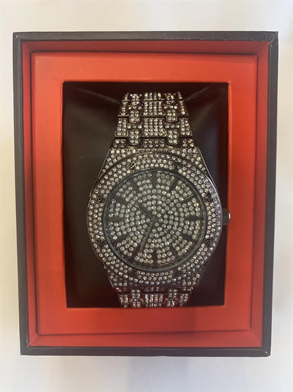 NY LONDON MENS BLING WATCH PI-7641 AVAILABLE MULTIPLE COLOUR